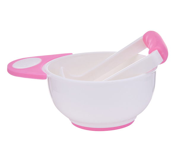 邦貝小象輔食碗紅色