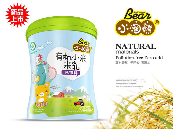 小淘熊有機小米米乳-鈣鐵鋅桶裝