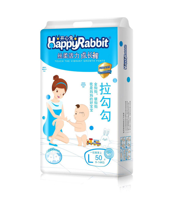 開(kāi)心兔絲柔活力成長(zhǎng)褲L50