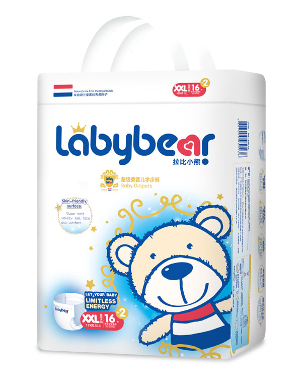 拉比小熊超級(jí)柔嬰兒拉拉褲XXL18