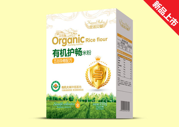 金諾貝嬰有機(jī)護(hù)暢米粉-五谷雜糧配方盒裝