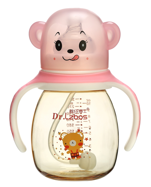靚仔博士PPSU小熊奶瓶 粉色