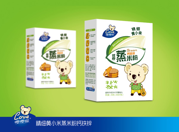 嚶嚶噯精細黃小米鈣鐵鋅蒸米粉 盒裝