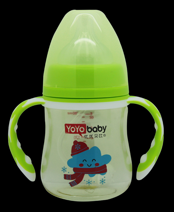 優(yōu)優(yōu)貝比180ml 寬口PPSU帶手柄自動(dòng)吸奶瓶