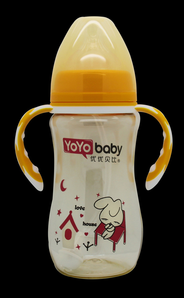 優(yōu)優(yōu)貝比330ml 寬口PPSU帶手柄自動吸奶瓶