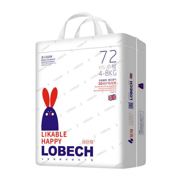 樂(lè)比奇3D全護(hù)紙尿褲小號(hào)72