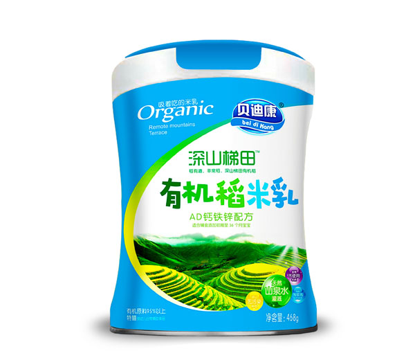 貝迪康深山梯田有機(jī)稻米乳-AD鈣鐵鋅配方 聽(tīng)裝