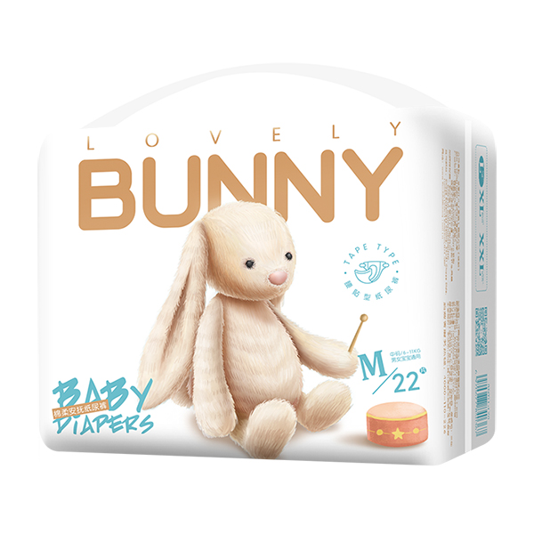 邦尼兔綿柔安撫紙尿褲M22
