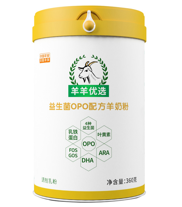 羊羊優(yōu)選益生菌OPO配方羊奶粉360g