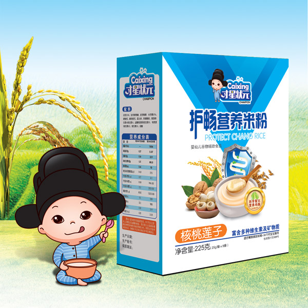 才星狀元護(hù)暢營(yíng)養(yǎng)米粉-核桃蓮子盒裝