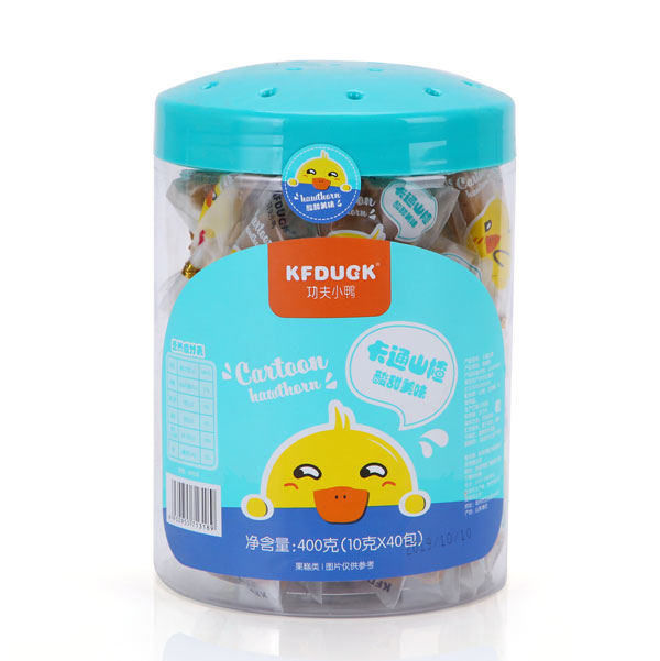 功夫小鴨卡通山楂桶裝.jpg