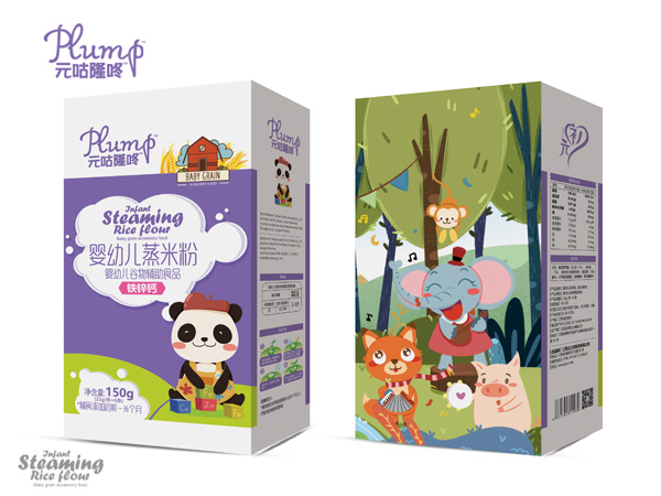 元咕隆咚嬰幼兒蒸米粉-鐵鋅鈣