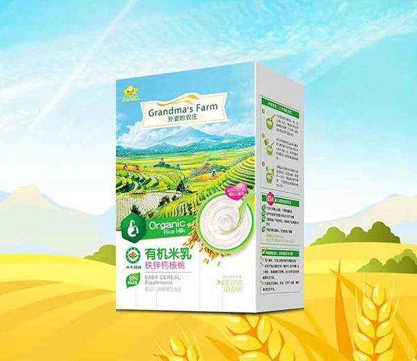 外婆的農(nóng)莊有機(jī)米乳-鈣鐵鋅核桃 盒裝
