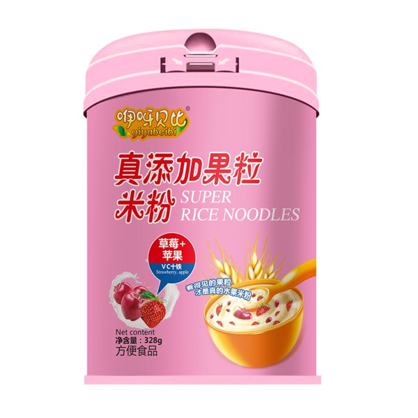 咿呀貝比真添加果粒米粉 草莓+蘋果 聽裝