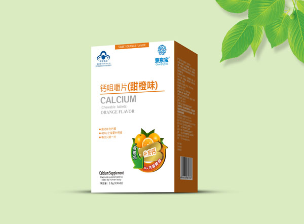 泉京寶鈣咀嚼片(甜橙味)