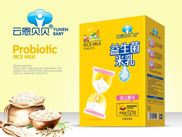 云恩貝貝益生菌米乳-淮山薏米(盒裝)