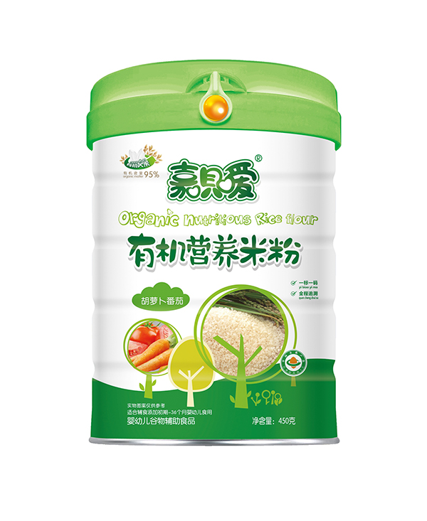 嘉唄噯有機營養(yǎng)米粉聽裝 胡蘿卜番茄