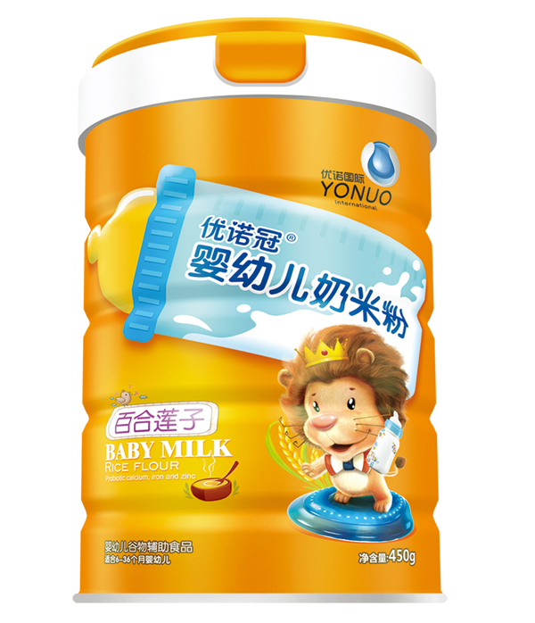 優(yōu)諾冠嬰幼兒奶米粉 百合蓮子 聽(tīng)裝