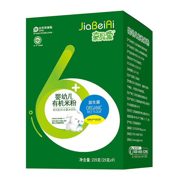 嘉唄噯嬰幼兒有機米粉盒裝 益生菌