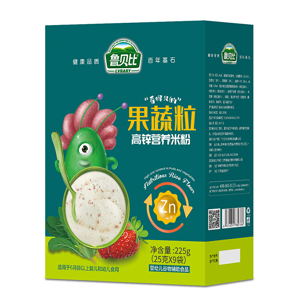 魯貝比果蔬粒高鋅營養(yǎng)米粉 盒裝