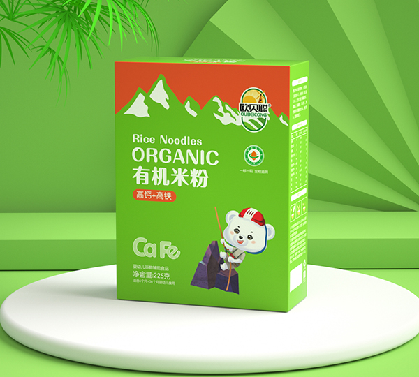 歐貝聰有機(jī)米粉盒裝 高鈣+高鐵