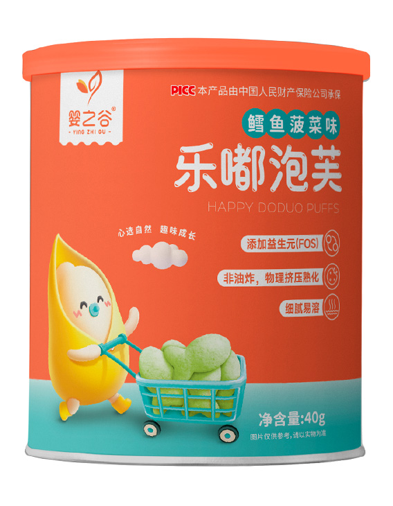 嬰之谷樂嘟泡芙-鱈魚菠菜味