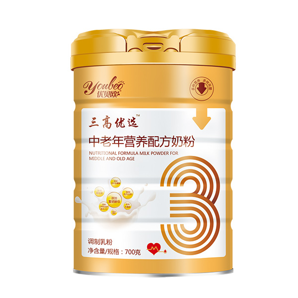 優(yōu)貝歐三高優(yōu)選™中老年營養(yǎng)配方奶粉