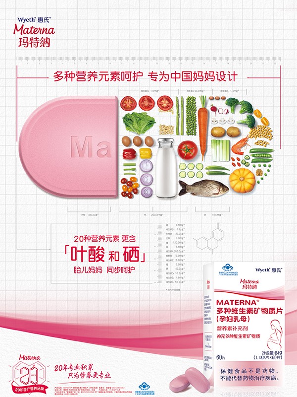 惠氏瑪特納多種維生素礦物質(zhì)片海報.jpg