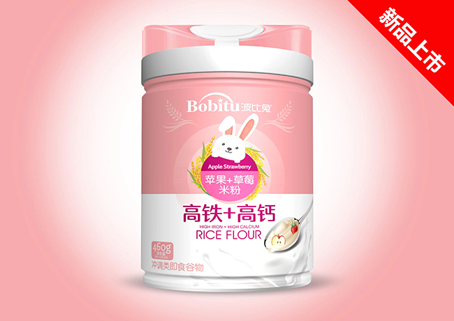 波比兔高鐵+高鈣(蘋果+草莓)米粉