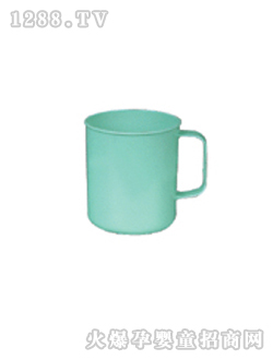 大地青色帶手柄兒童水杯