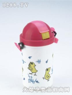 信嘉白粉色兒童水杯