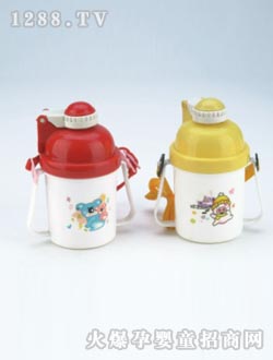 信嘉白粉色兒童水杯