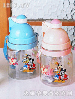 迪斯尼透明兒童水杯