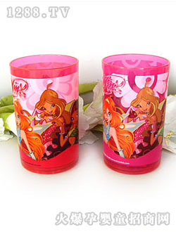 新亞卡通紅色水杯