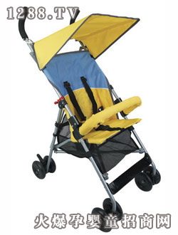 信誠黃色兒童推車