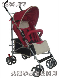 信誠紅色兒童推車