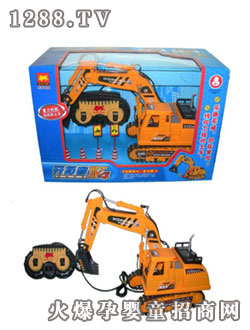 五喜玩具線控挖土車