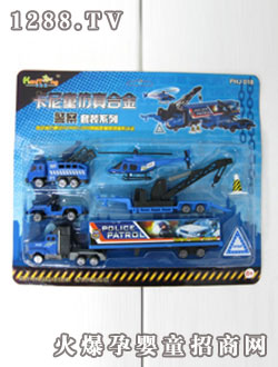 卡力奇仿真合金警察模型(小)