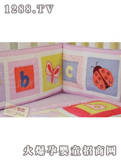 齊悅純棉yinge床品五件套-可愛花園