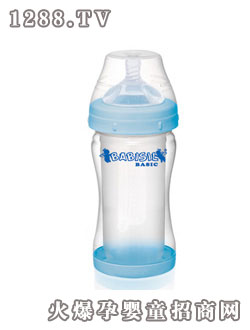 BABISIL新型8安士硅膠收縮內(nèi)膽奶瓶