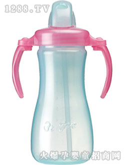 比親雙把滑蓋彩色學(xué)飲杯