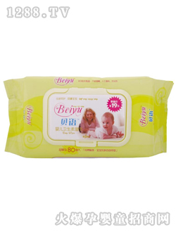 貝語(yǔ)yinge衛(wèi)生柔濕巾80抽