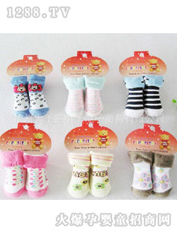 哆啦小貝新生兒立體襪子