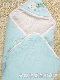 愛嬰寶珊瑚絨可脫抱巾