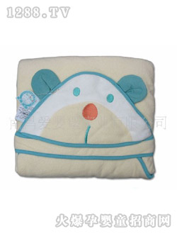 愛嬰寶小熊鋪棉抱被