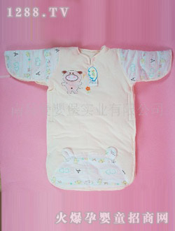 愛嬰寶豬寶寶袖被式睡袋