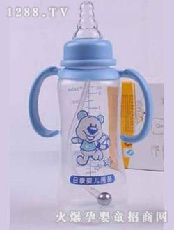 日康yinge帶柄PP奶瓶240ML