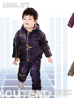 迪比奇深藍(lán)色棉衣