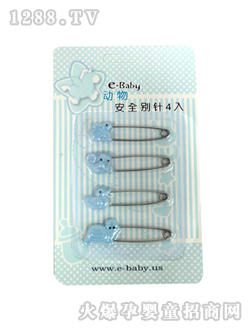 如意寶貝動(dòng)物別針4入