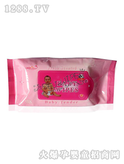 舒爾潔yinge濕巾粉紅色包裝